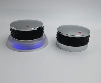 two color plated know with led light